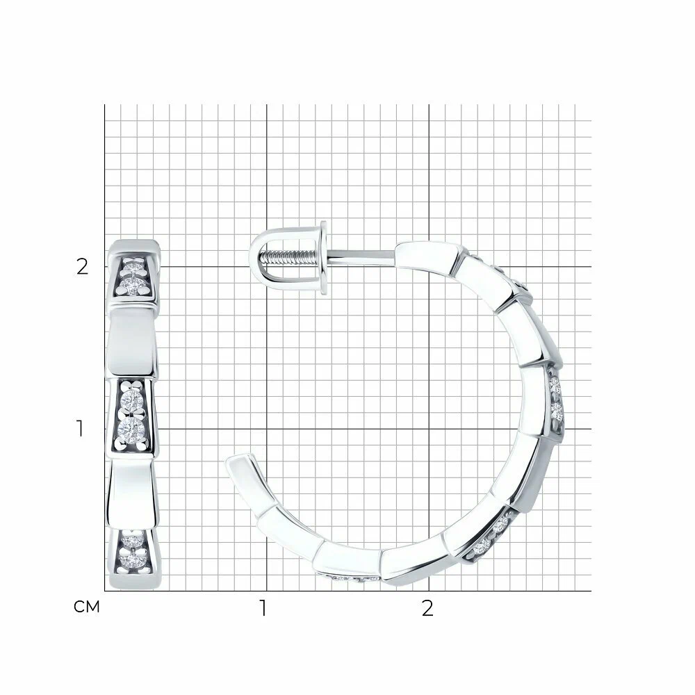Серьги пусеты 94-122-02267-1