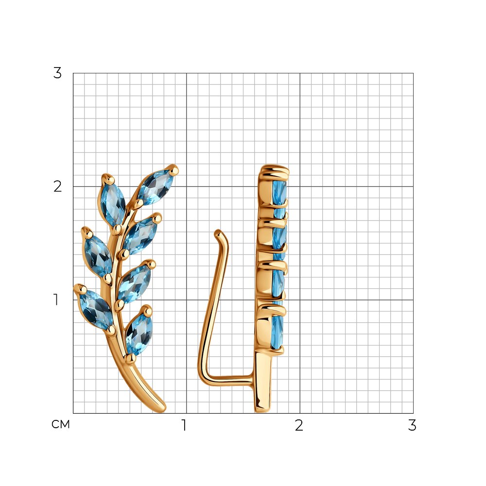 Серьги зажимы 51-320-02473-4