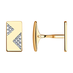 Запонки золотые