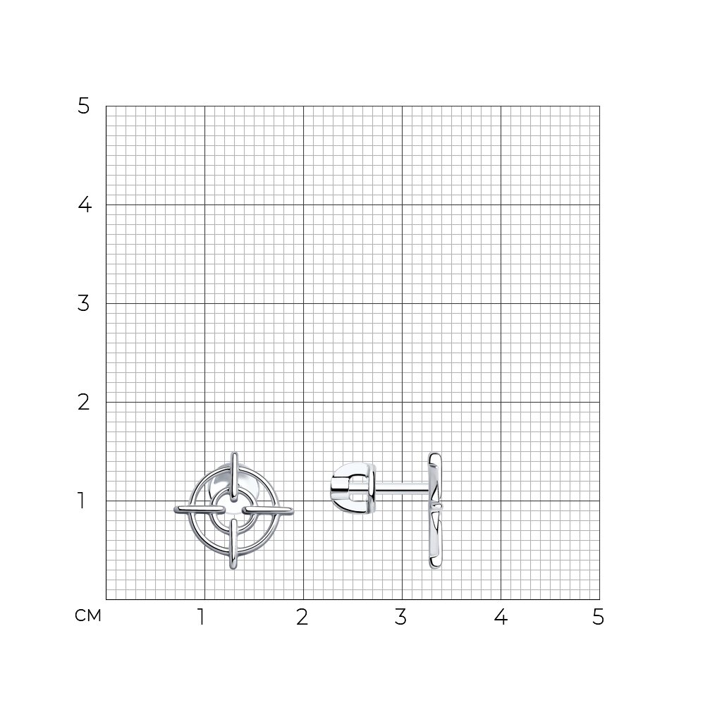 Серьги пусеты 94025127