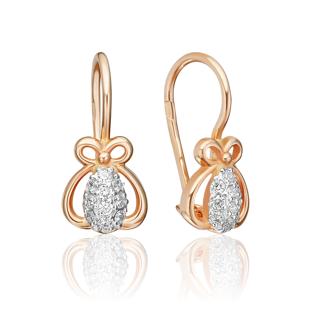 Серьги детские 02-1881-00-401-1110-03