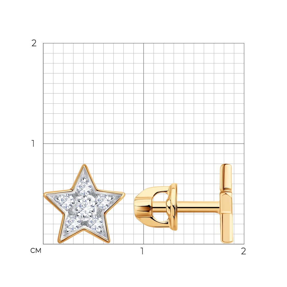 Серьги пусеты 0200739