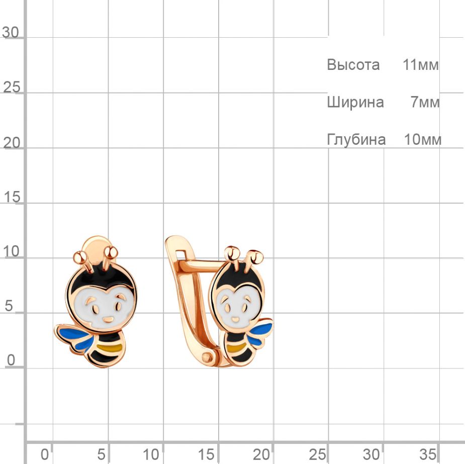 Серьги детские 33137.1