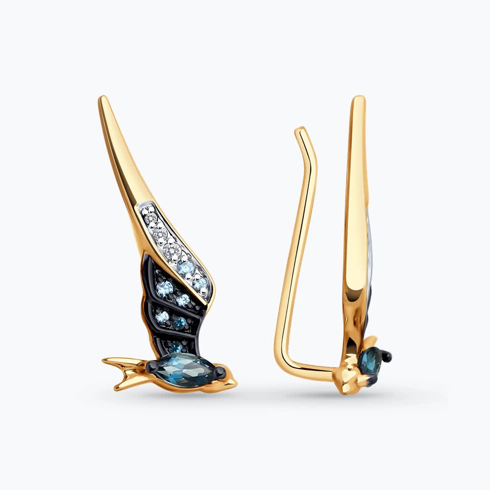 Серьги зажимы 728685