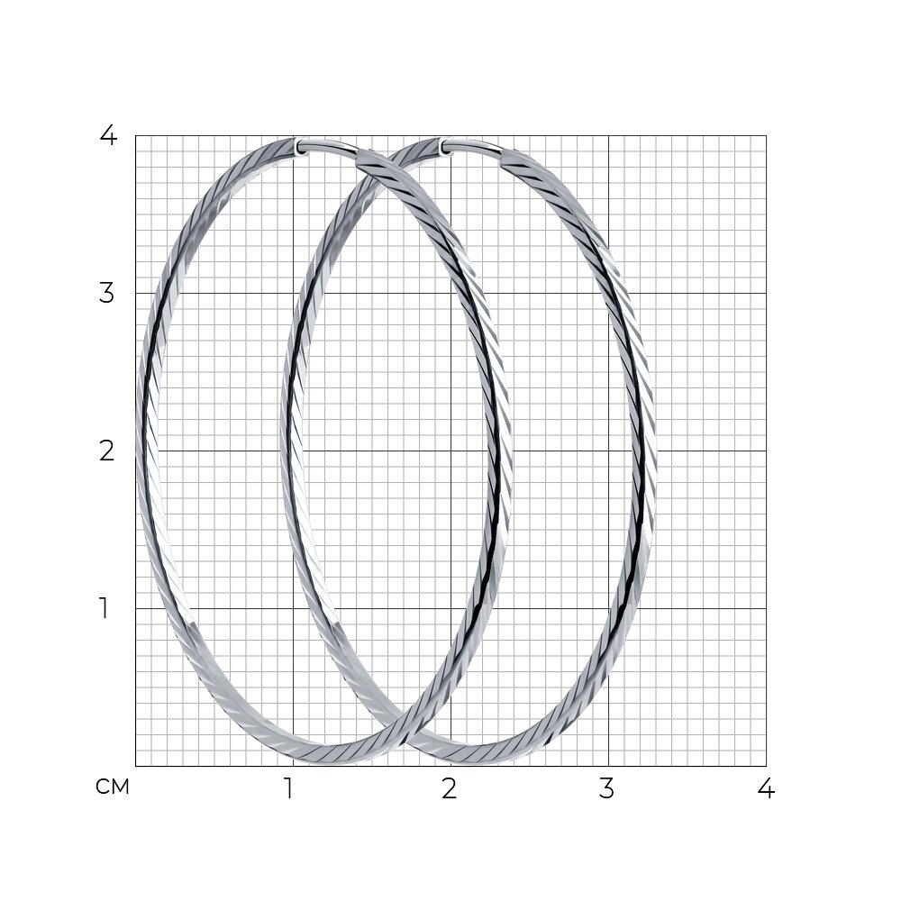 Серьги 94140025 d40 мм