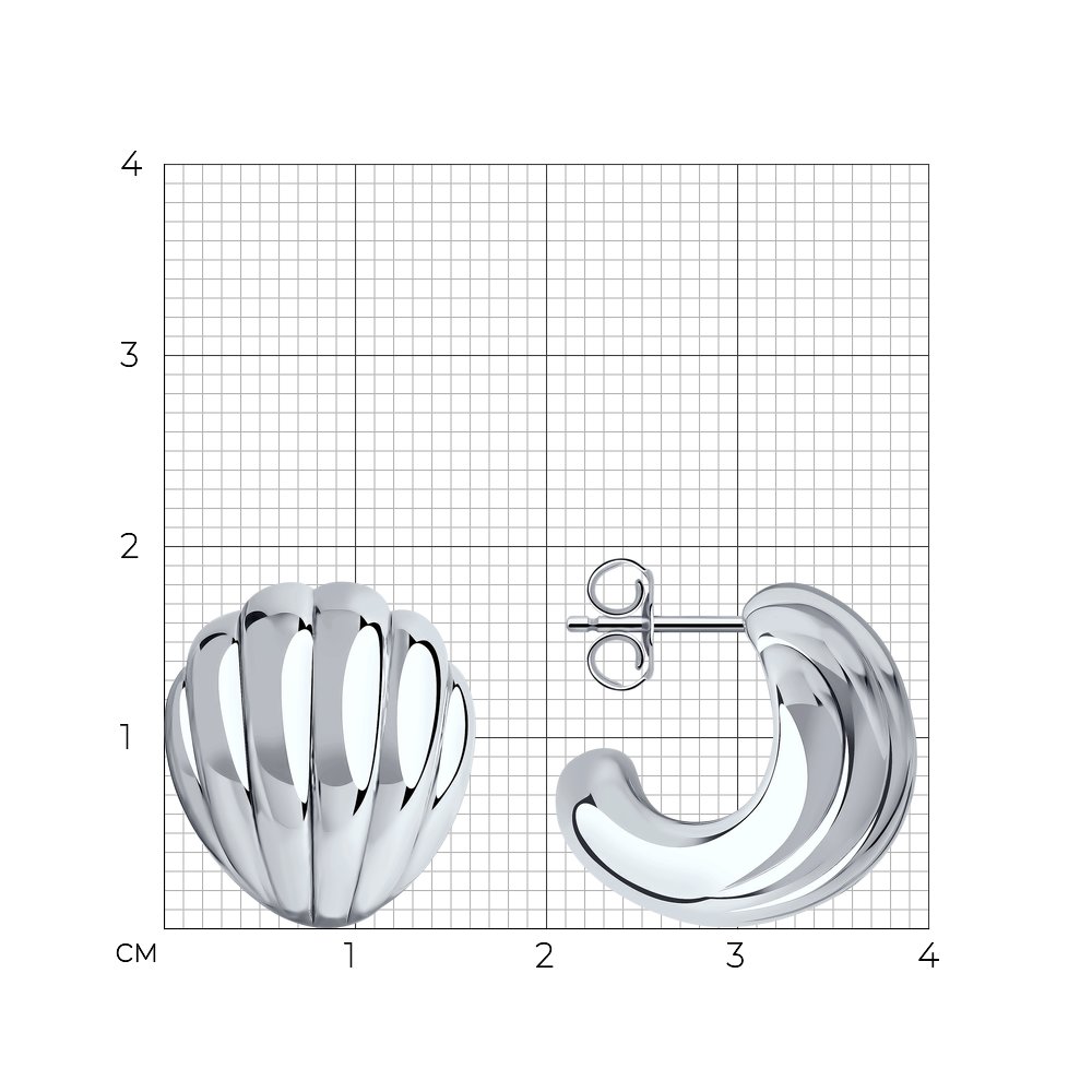 Серьги пусеты 94024572
