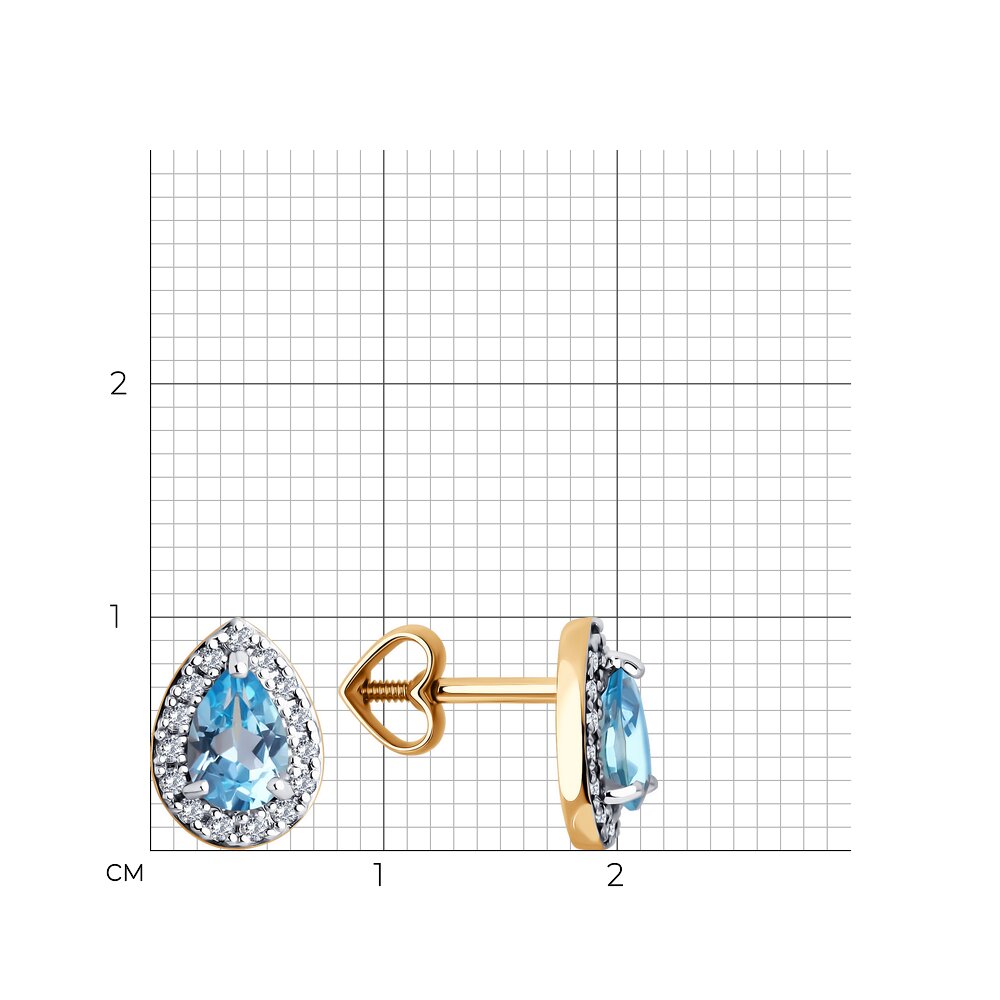 Серьги пусеты 728869