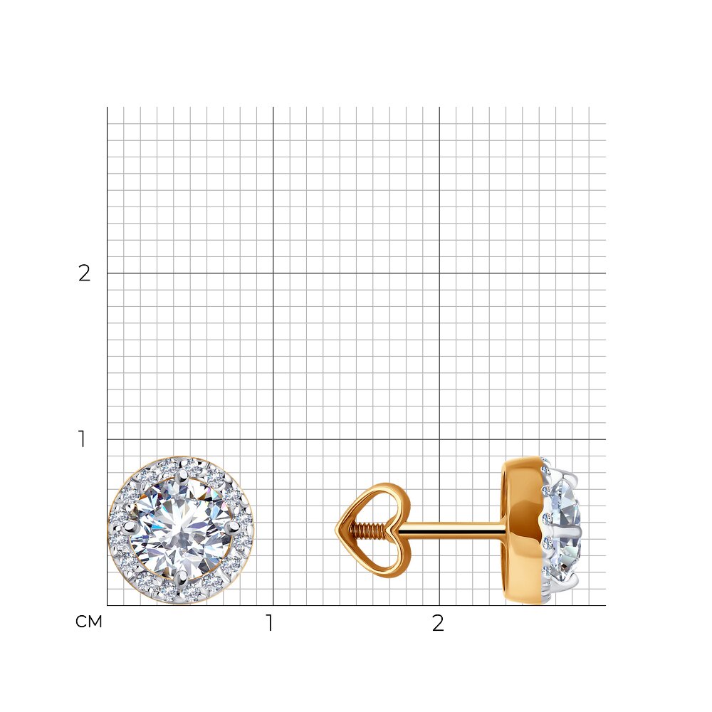 Серьги пусеты 51-122-02352-1