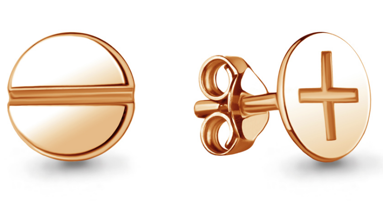 Серьги пусеты 33826.1