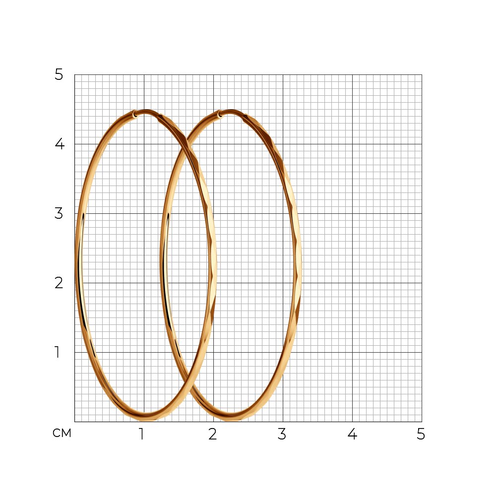 Серьги 140065 d 45мм