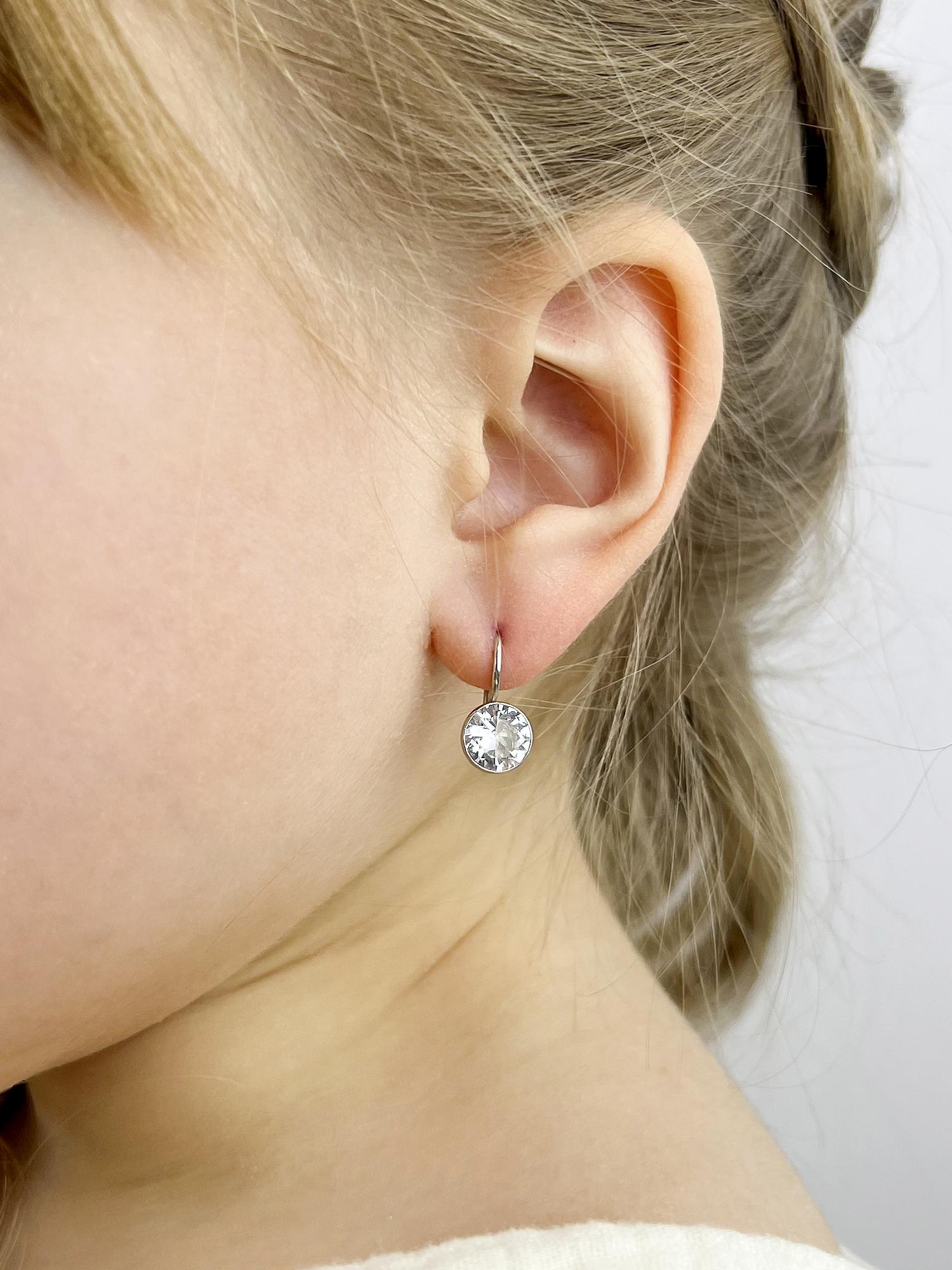 Серьги дс-001 Бесцветн