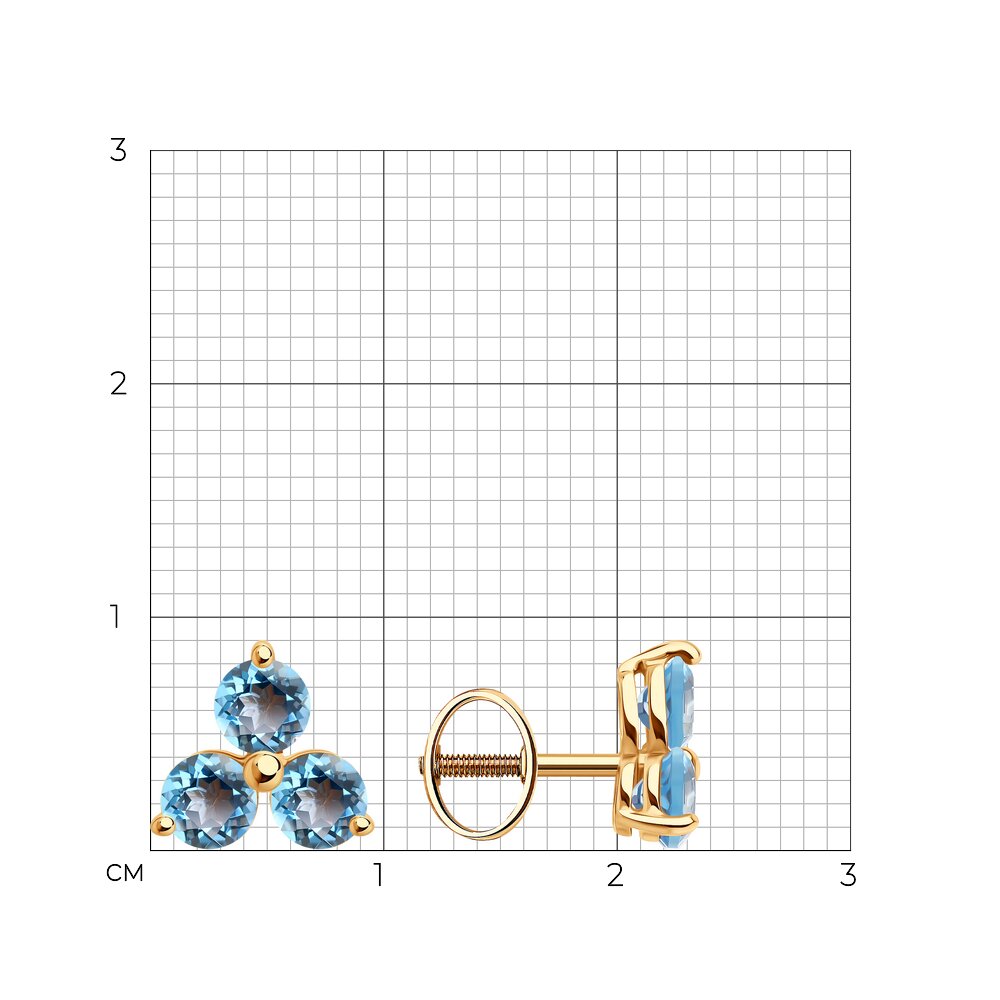 Серьги пусеты 728832