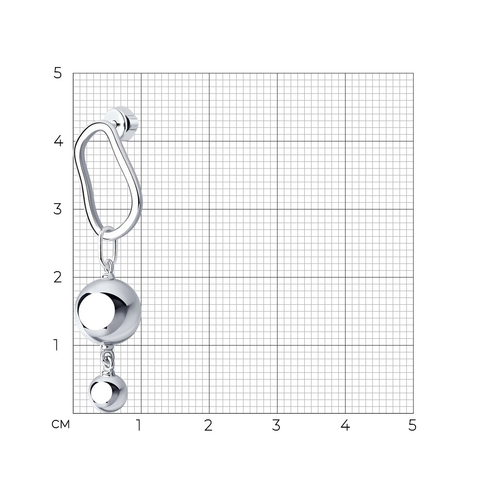 Серьга одиночная 94170215