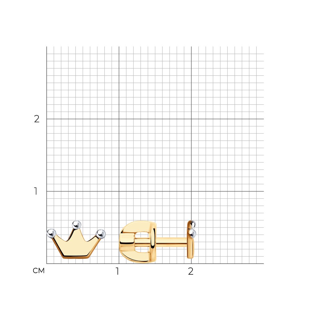 Серьги пусеты 029798