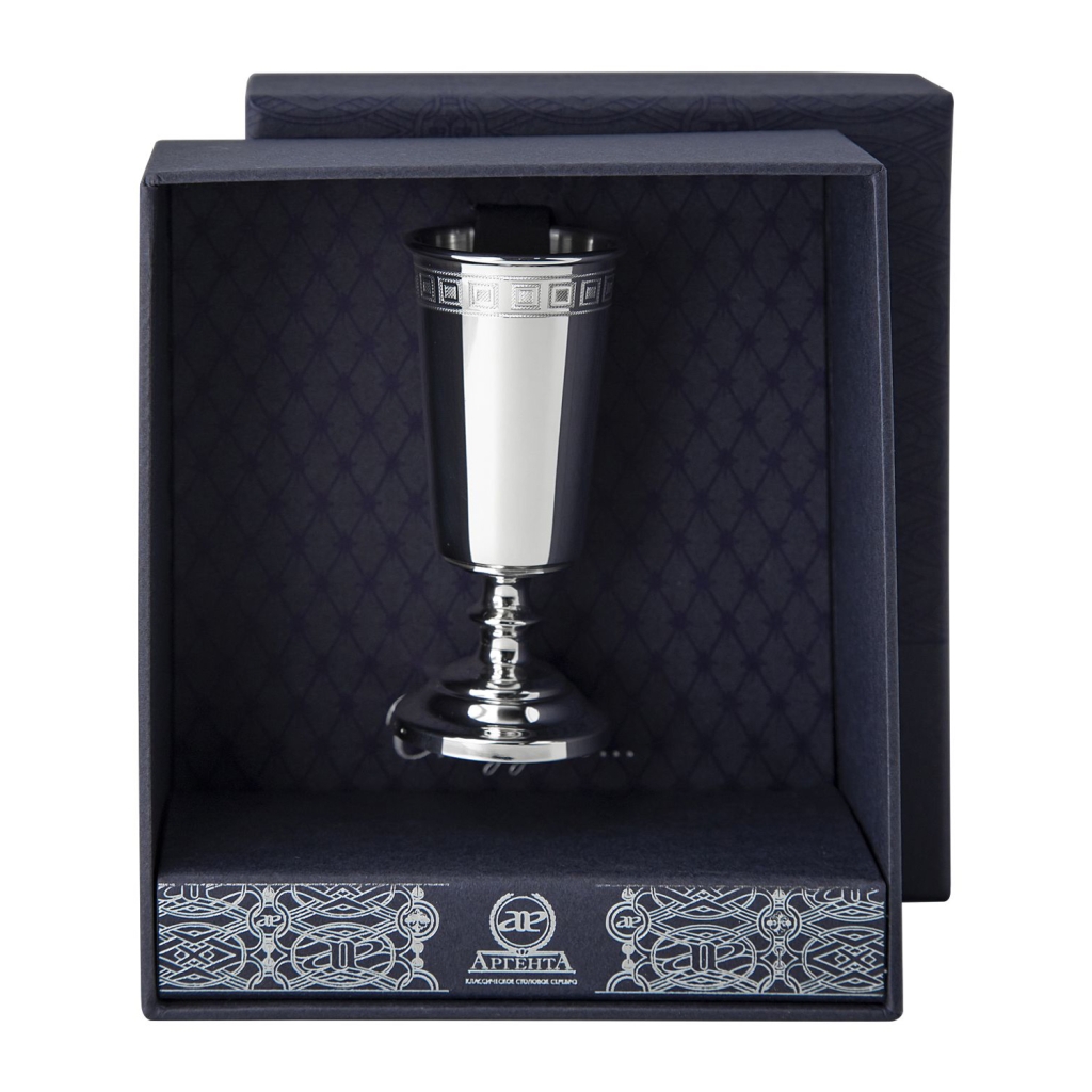 Рюмка 1043РМ00801_к &quot;Джентльмен&quot; с рисунком &quot;Квадрат&quot; + футляр