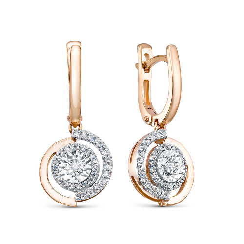 Серьги 5-7274-103И2-2К