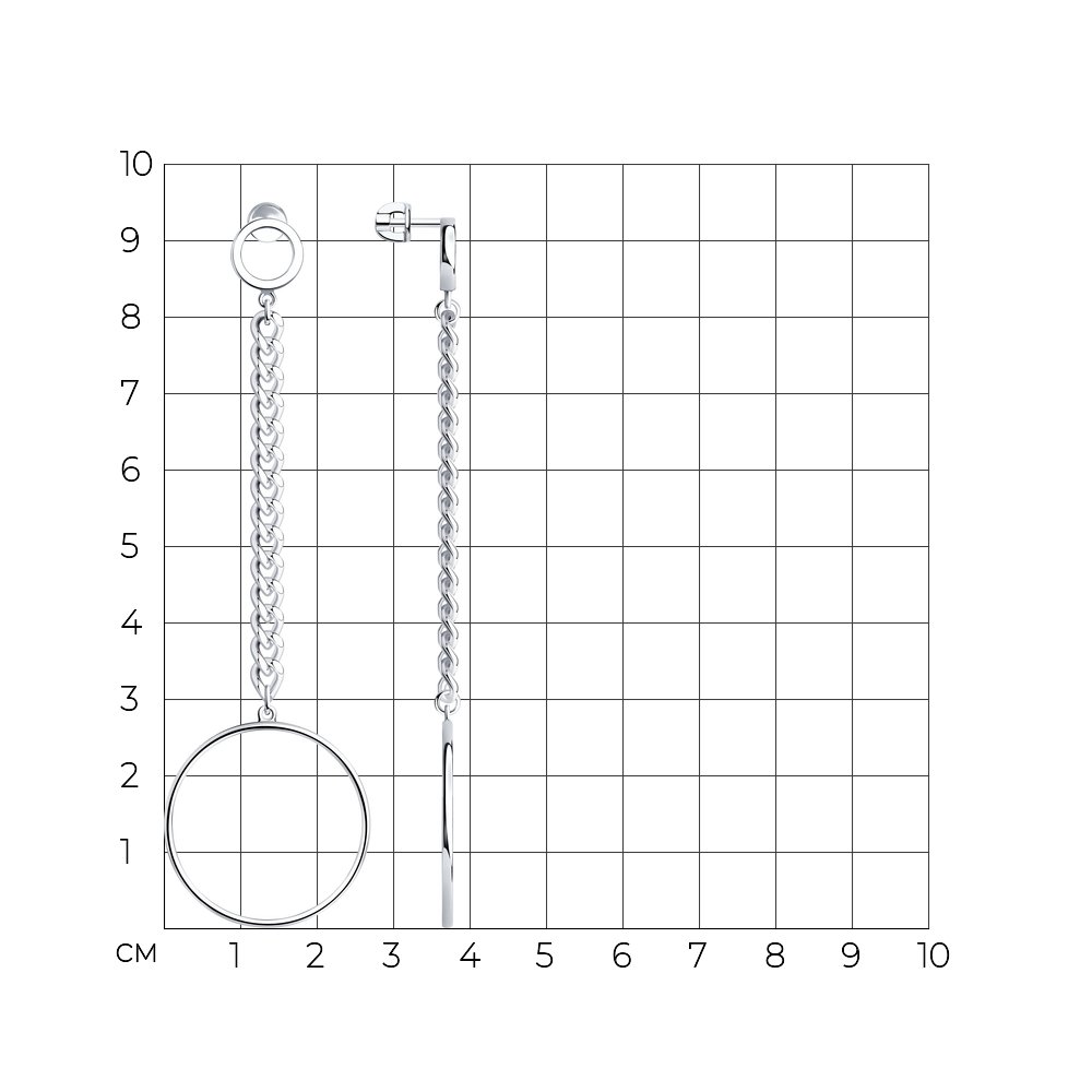 Серьги пусеты 94024220
