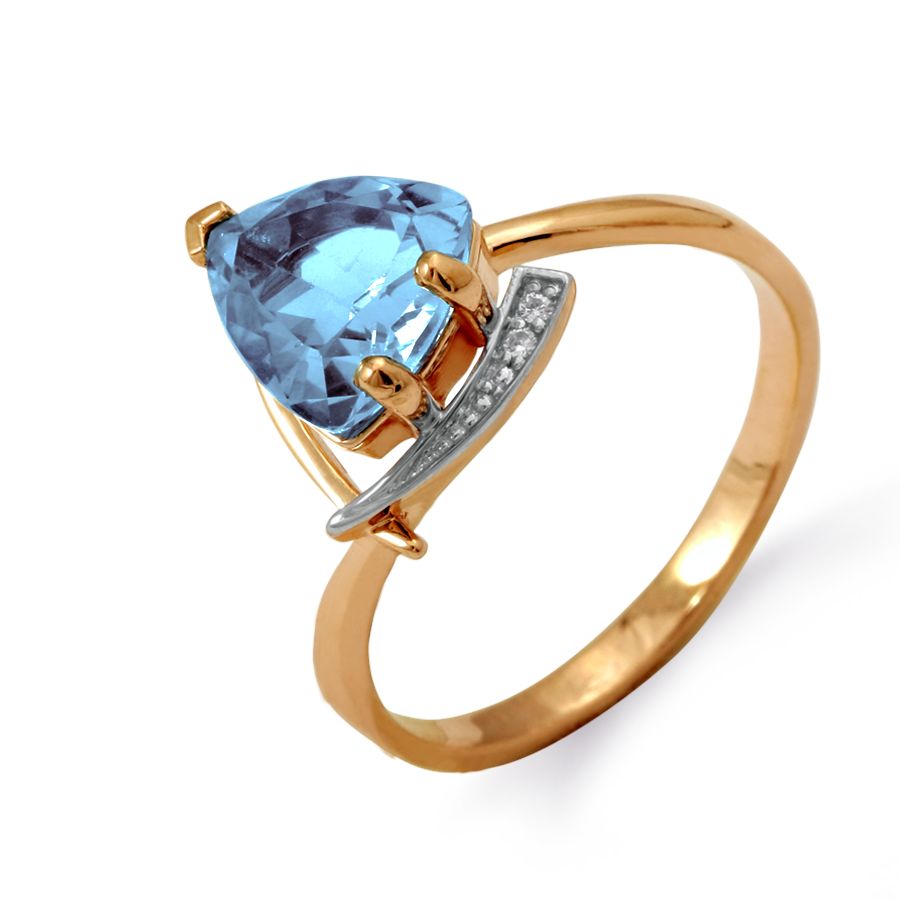 Кольцо Т143012107 топаз