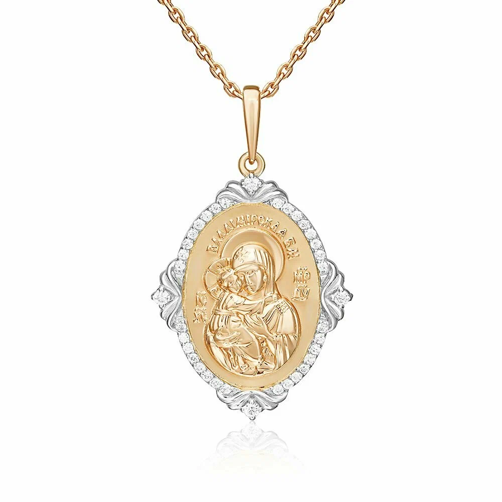 Подвеска 03-2307-01-401-1111-32 Божия Матерь &quot;Владимирская&quot;