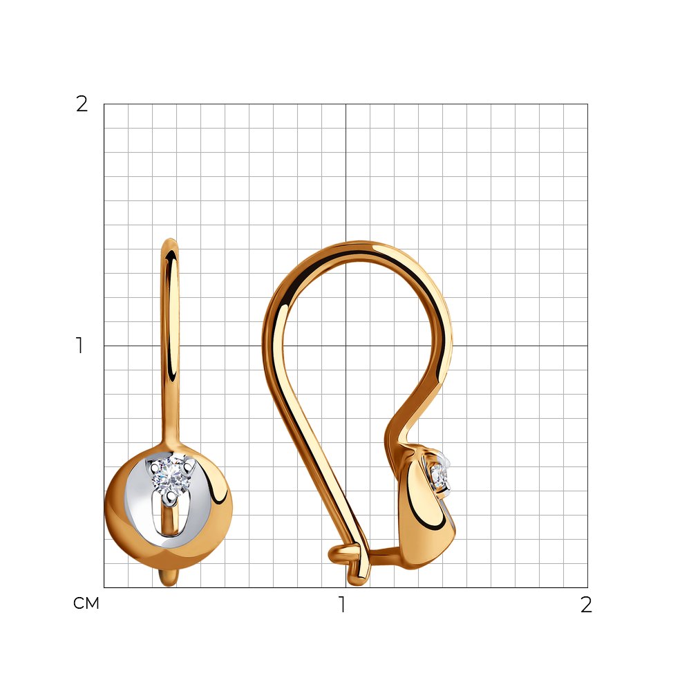 Серьги детские 51-120-00513-1