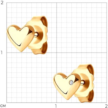 Серьги пусеты 1021723 №21 34