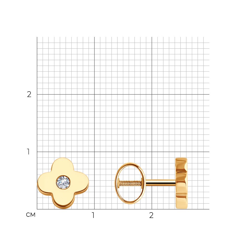 Серьги пусеты 0200215