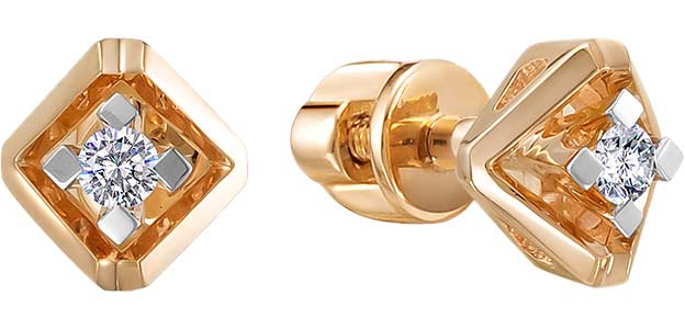 Серьги пусеты 1004-6100