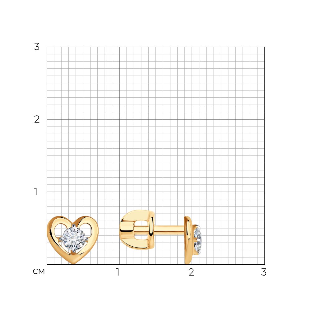 Серьги пусеты 026867