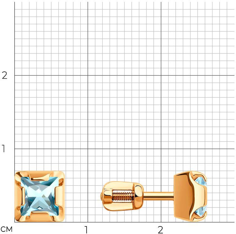 Серьги пусеты 728703