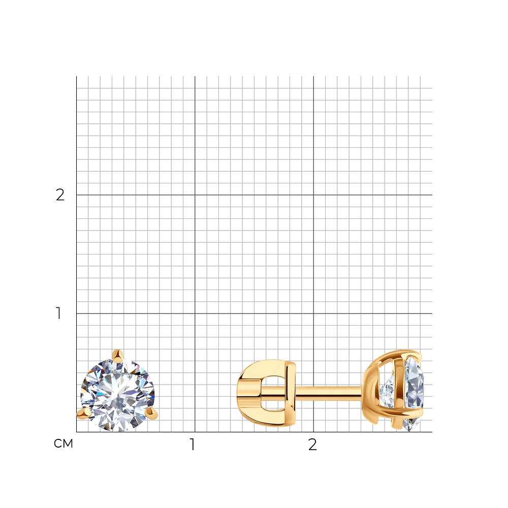 Серьги пусеты 0200232