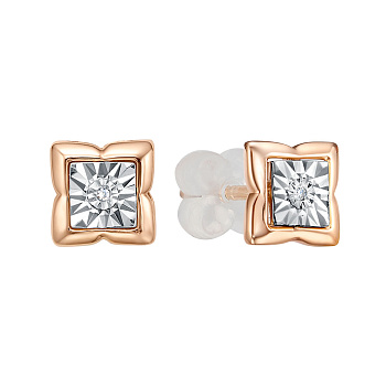 Серьги пусеты 14-300-103И1-2К